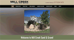 Desktop Screenshot of millcreeksandandgravel.com