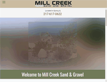 Tablet Screenshot of millcreeksandandgravel.com